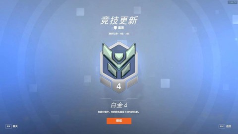 守望先锋白金什么水平
