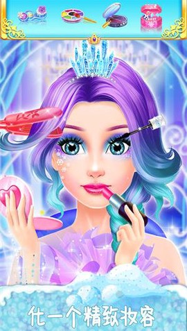 冰雪皇后美甲换装图2
