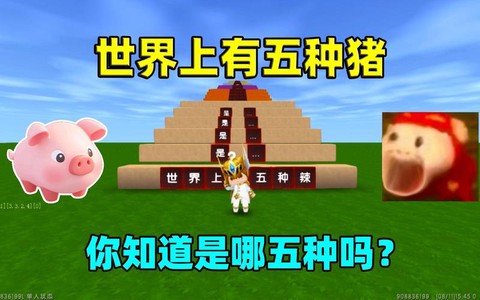 迷你世界里面猪吃什么