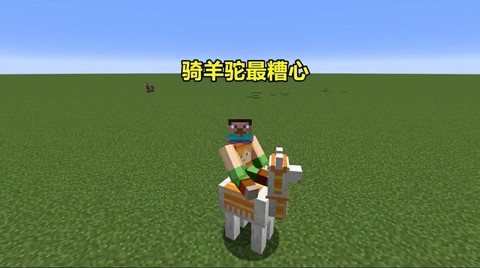 我的世界怎么样骑羊驼