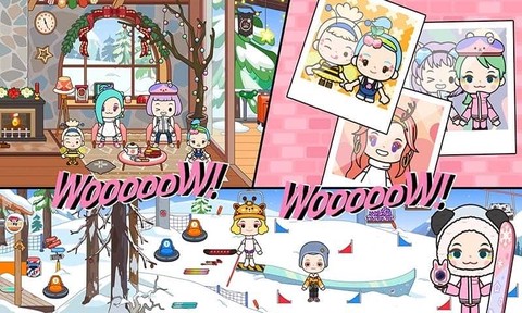 托卡迷你城市滑雪人图2