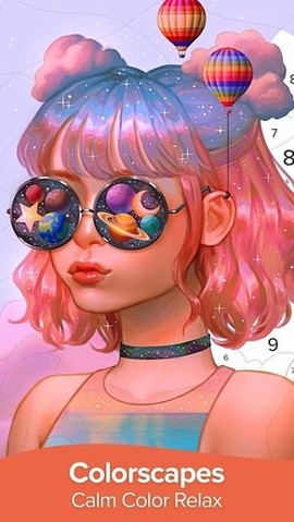 彩色风景：按数字着色图1