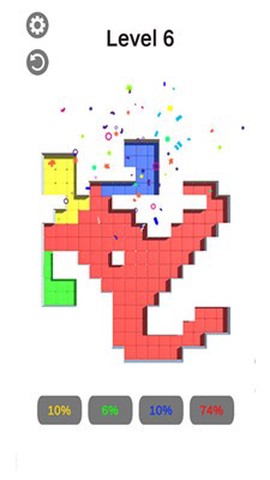 儿童彩色像素拼图图1