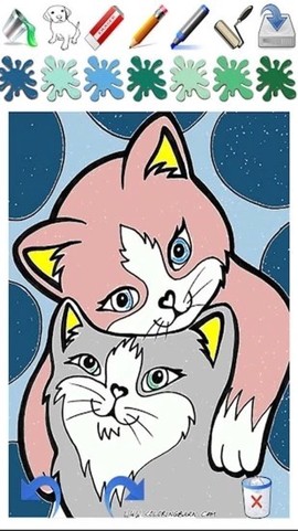小公主画猫咪图3