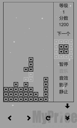 俄罗斯方块黑白版图1