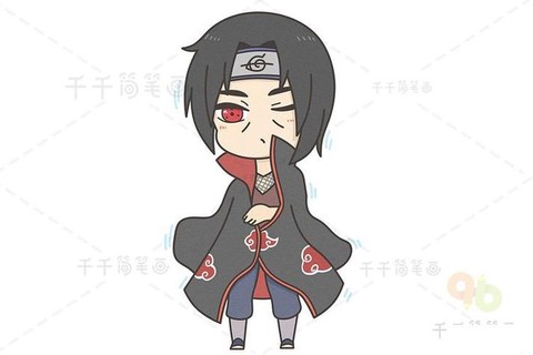 火影忍者鼬怎么画q版[图2]