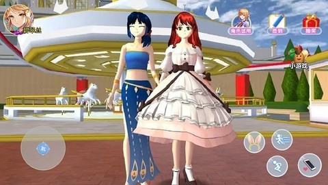 樱花校园粉色少女图1