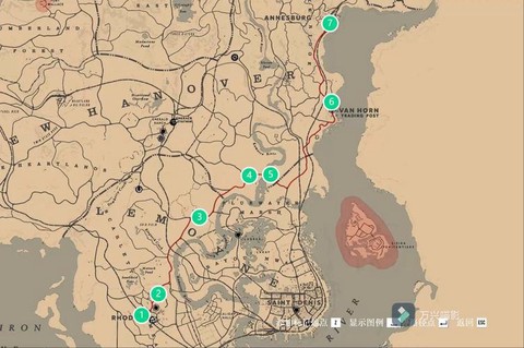 荒野大镖客如何显示地图