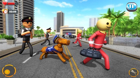 火柴人越狱警犬图1