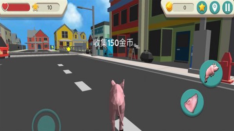 疯狂的猪模拟器图1
