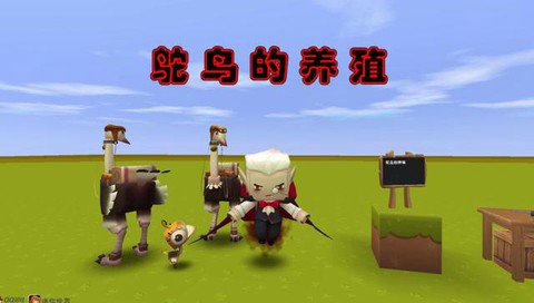 迷你世界怎么养驼鸟