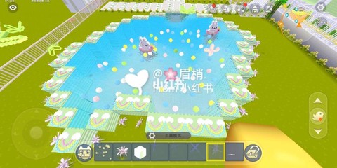 迷你世界怎么搭游泳池