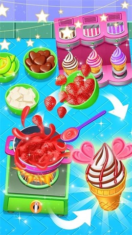 五彩冰淇淋制作商店图3