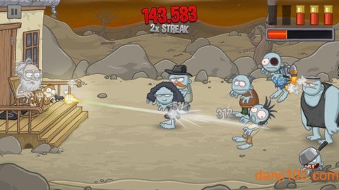 爷爷打僵尸图2