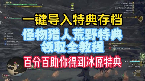 怪物猎人存档怎么用