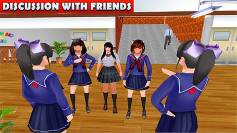 虚拟高中女生生活模拟器图1