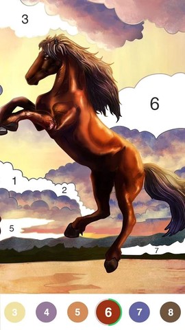 按数字填色本图1