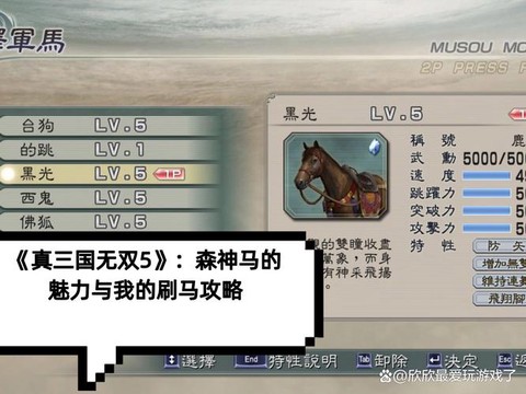 真三国无双5马怎么跳[图1]