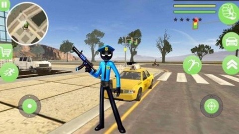 美国警察火柴人绳索英雄图2