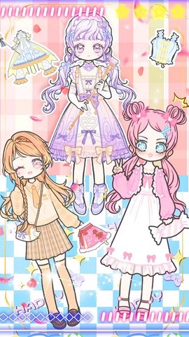 托卡粉彩少女换装图1