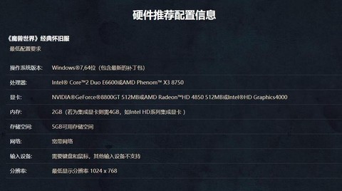 魔兽世界特效全开需要什么配置[图1]