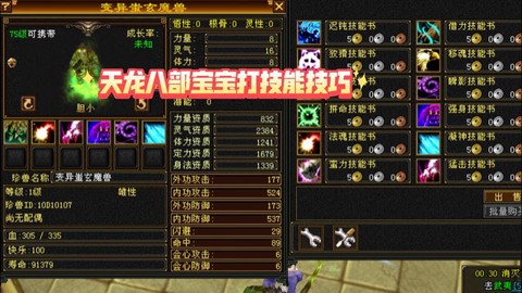天龙八部精明宝宝上什么技能[图2]