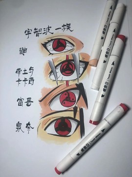 火影忍者怎么画眼睛