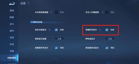 王者荣耀战区怎么隐藏[图1]