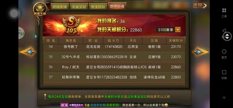 永恒纪元天梯是什么