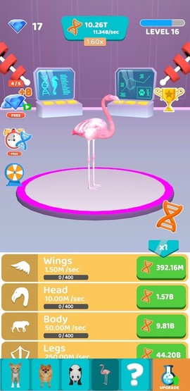 空闲动物进化图3