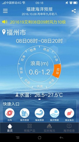 福建海洋预报图1