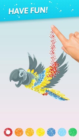 彩色闪光填色图1
