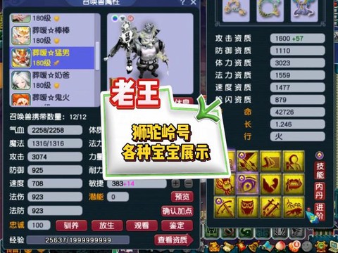 梦幻西游狮驼什么宝宝[图2]
