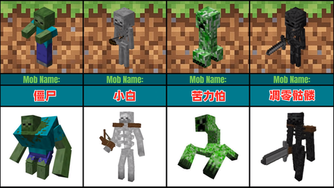 我的世界怎么变异生物