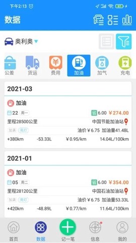 爱车记油耗版图1
