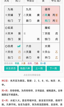 奇门遁甲八字排盘图1