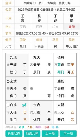 奇门遁甲八字排盘图2