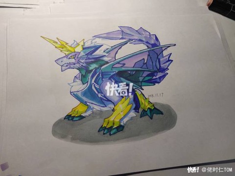 洛克王国洛克怎么画