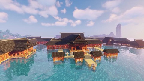 我的世界神社怎么造