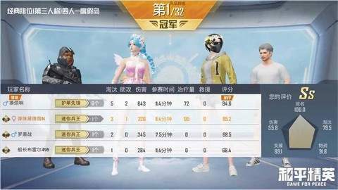 绝地求生分数怎么算的