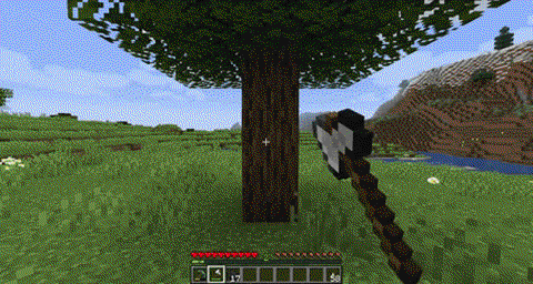 我的世界怎么做树洞