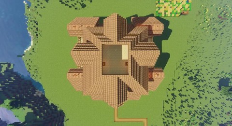 我的世界怎么造圆顶房