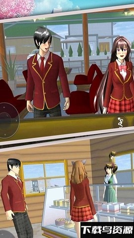 高校女生樱花校园模拟图3