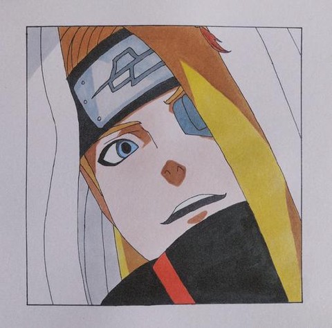 火影忍者迪拉达怎么画[图2]