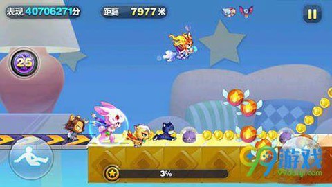 天天酷跑小兔怎么跑