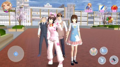 樱花校园粉色少女图2