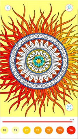 数字填色：曼陀罗书图3