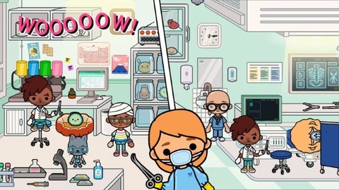 迷你小镇城堡小医院图1