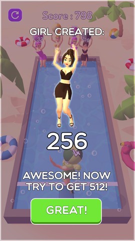 美少女:合并2048图1