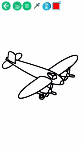 儿童交通填色绘画图1